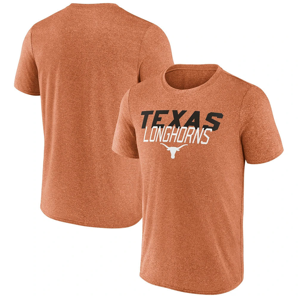 Men's Fanatics  Texas Orange Longhorns Fundamentals Overlay Movement T-Shirt