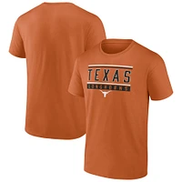 Men's Fanatics Texas Orange Longhorns Fundamentals Stripe and Block T-Shirt