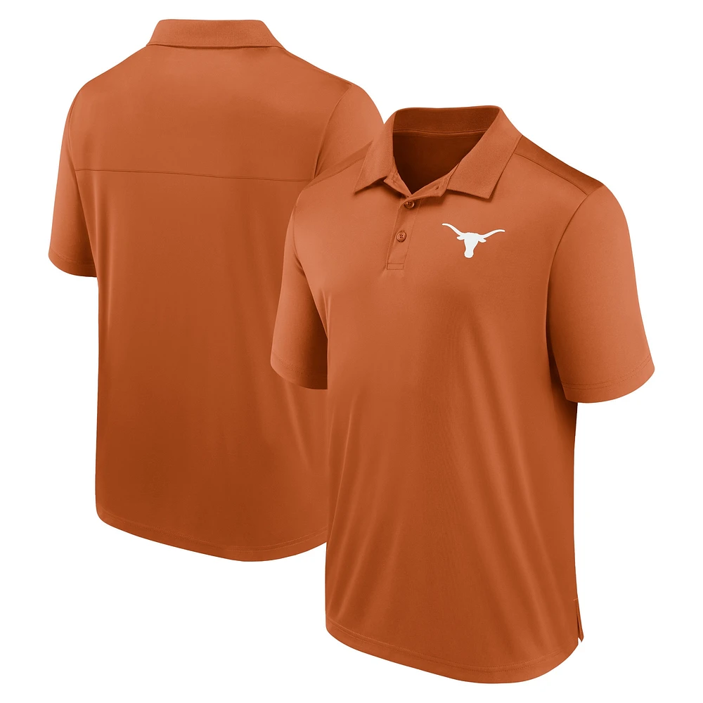 Polo Fanatics Texas Orange Longhorns pour hommes, bloc latéral gauche