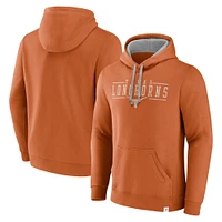 Men's Fanatics  Texas Orange Longhorns Second Wind Distressed Pullover Hoodie