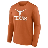 Men's Fanatics Texas Orange Longhorns Team Lockup Long Sleeve T-Shirt