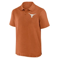 Polo à rayures Victory Calls Orange Texas Longhorns Fanatics pour homme