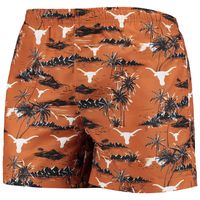 Men's FOCO Texas Orange Longhorns Island Palm Swim Trunks