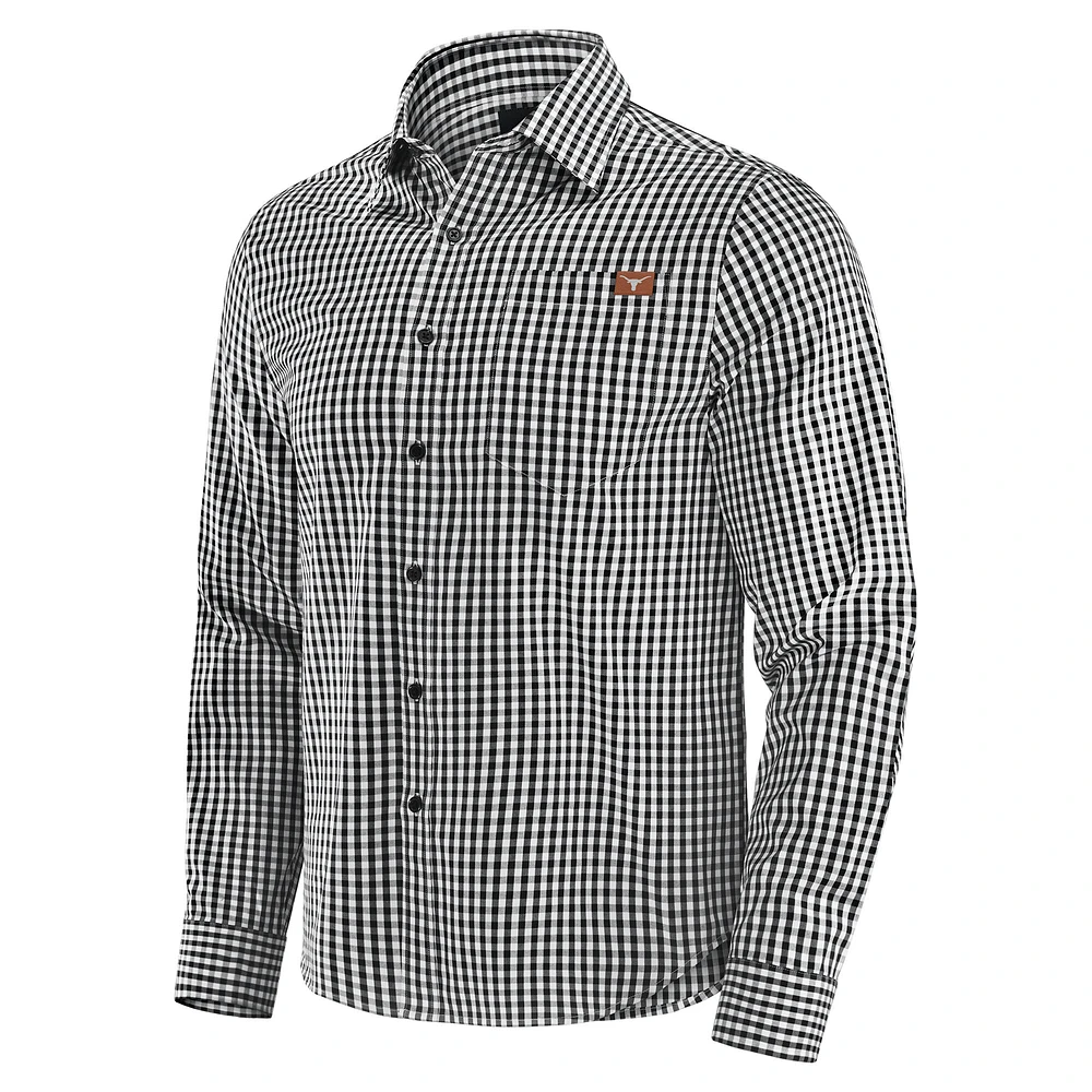 Men's J. Palmer Black Texas Longhorns Dual Threat Long Sleeve Button-Up Shirt