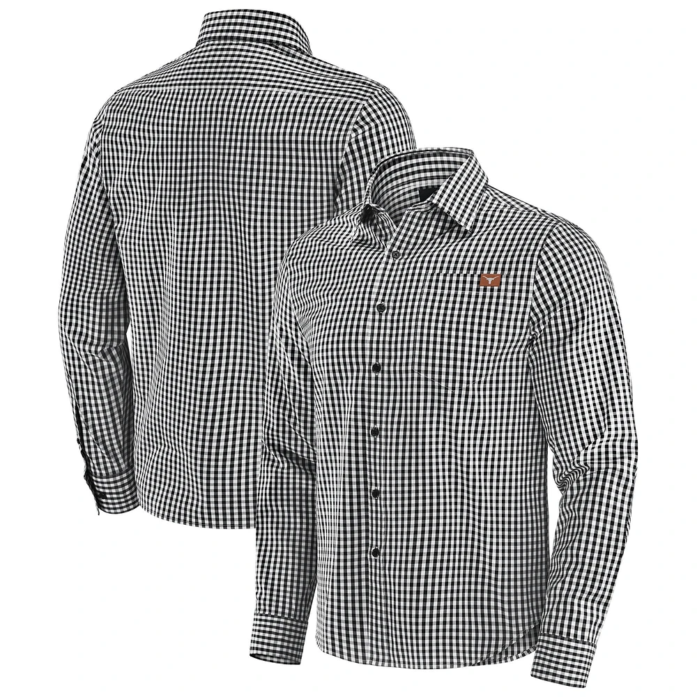 Men's J. Palmer Black Texas Longhorns Dual Threat Long Sleeve Button-Up Shirt