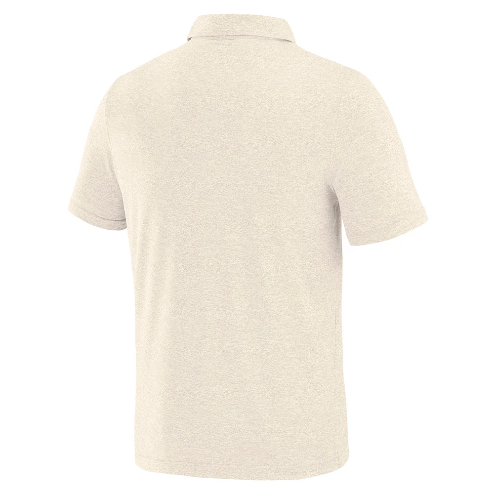 Polo blanc à quatre points Texas Longhorns J. Palmer pour homme