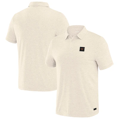 Men's J. Palmer White Texas Longhorns Four Down Polo