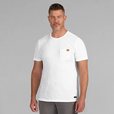 T-shirt à poche pour homme J. Palmer White Texas Longhorns