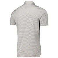 Polo de performance en jersey rayé Lyndon pour hommes, gris Texas Longhorns, johnnie-O