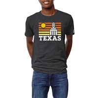 T-shirt triple mélange pour hommes League Collegiate Wear Heather Charcoal Texas Longhorns Hyper Local Victory Falls