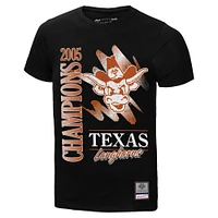 Men's Mitchell & Ness  Black Texas Longhorns Retro Brush Mineral Wash T-Shirt