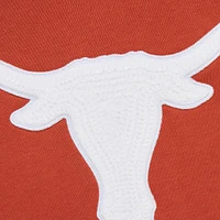 Men's Mitchell & Ness Texas Orange Longhorns Chainstich Fleece Pullover Hoodie