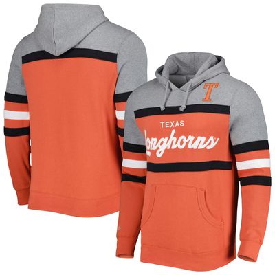 Men's Mitchell & Ness Texas Orange Longhorns Head Coach Pullover Hoodie