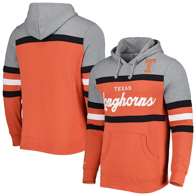 Men's Mitchell & Ness Texas Orange Longhorns Head Coach Pullover Hoodie