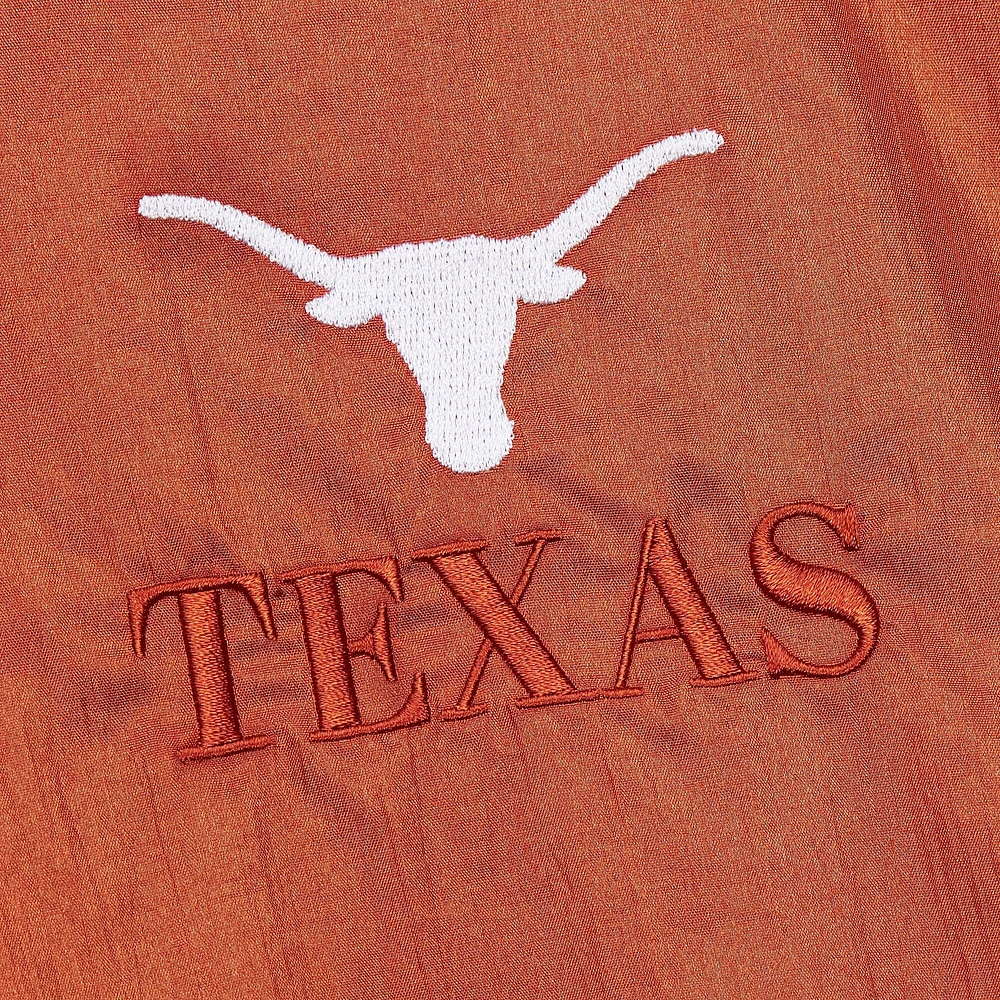 Men's Mitchell & Ness Texas Orange Longhorns Team 3.0 Anorak Half-Zip Hoodie