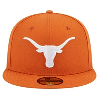 Casquette ajustée 59FIFTY Texas Longhorns orange brûlé New Era pour homme