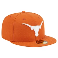 Casquette ajustée 59FIFTY Texas Longhorns orange brûlé New Era pour homme