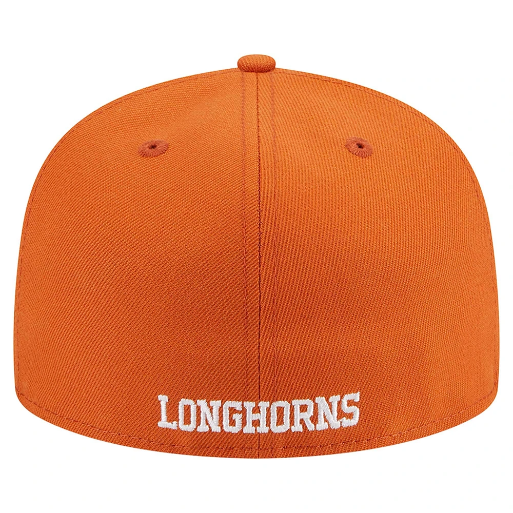 Casquette ajustée 59FIFTY Texas Longhorns orange brûlé New Era pour homme