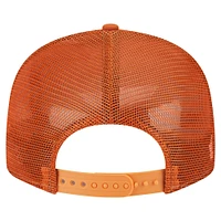 Casquette camionneur à snapback 9FIFTY orange Texas Longhorns pour homme de New Era