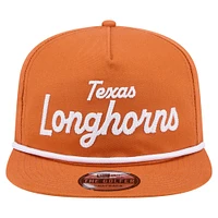 Men's New Era Texas Orange Texas Longhorns Adventure Team Text Golfer Snapback Hat