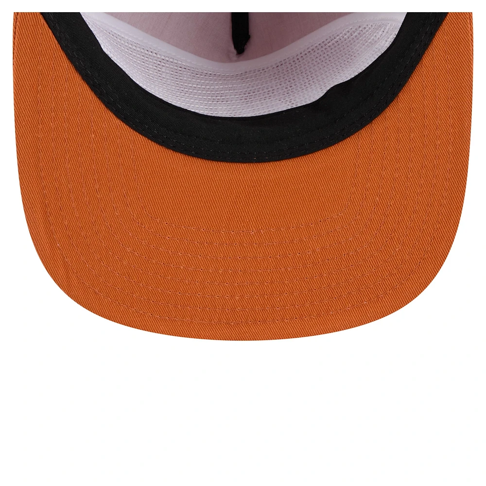 Men's New Era Texas Orange Texas Longhorns Adventure Team Text Golfer Snapback Hat