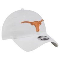 Casquette ajustable New Era Texas Longhorns Active Ripstop 9TWENTY pour homme, blanche