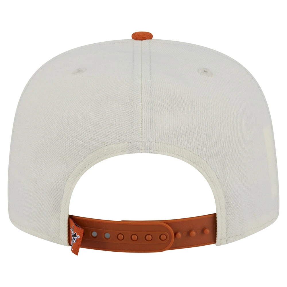 Casquette à visière plate New Era blanche Texas Longhorns 9FIFTY pour homme