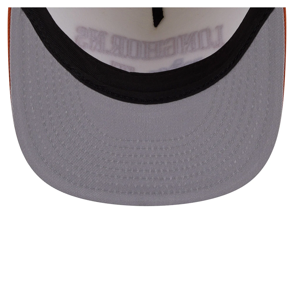 Casquette à visière plate New Era blanche Texas Longhorns 9FIFTY pour homme