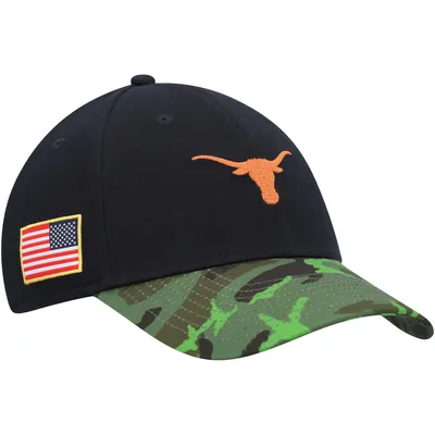 Texas Longhorns Nike Veterans Day 2Tone Legacy91 Adjustable Hat - Black/Camo