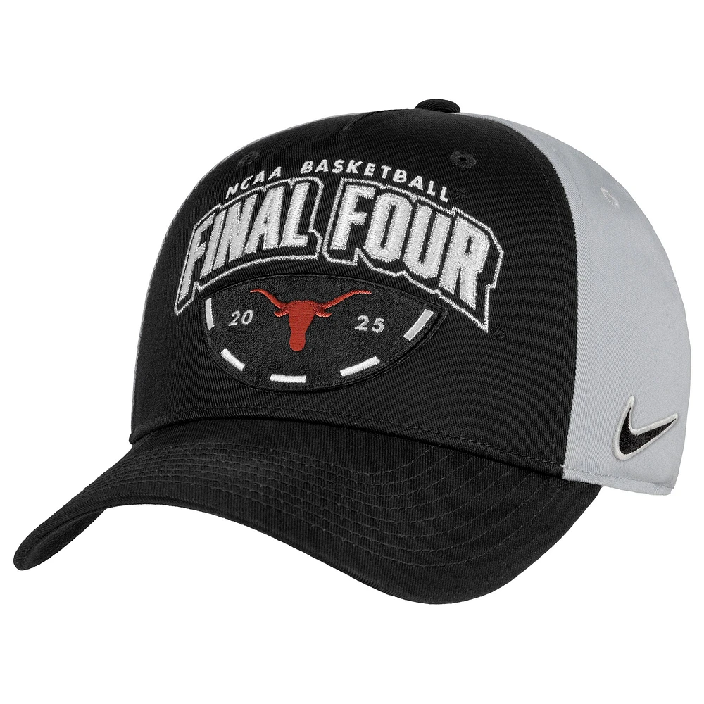 Men's Nike Black Texas Longhorns 2025 NCAA Women's Basketball Tournament March Madness Final Four Regional Champions Locker Room Adjustable Hat