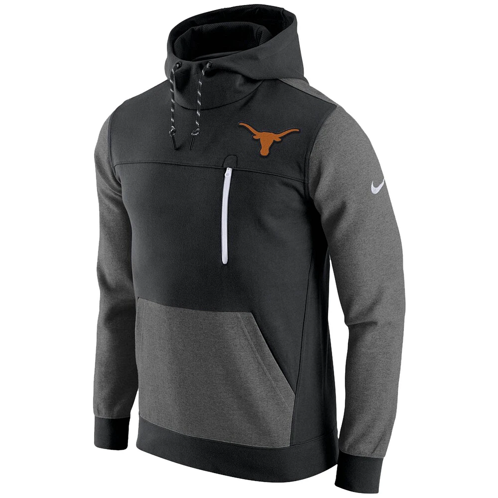 Men's Nike Black Texas Longhorns AV-15 2.0 Slim Fit Pullover Hoodie