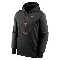 Men's Nike Black Texas Longhorns Icon Football Performance Pullover Hoodie