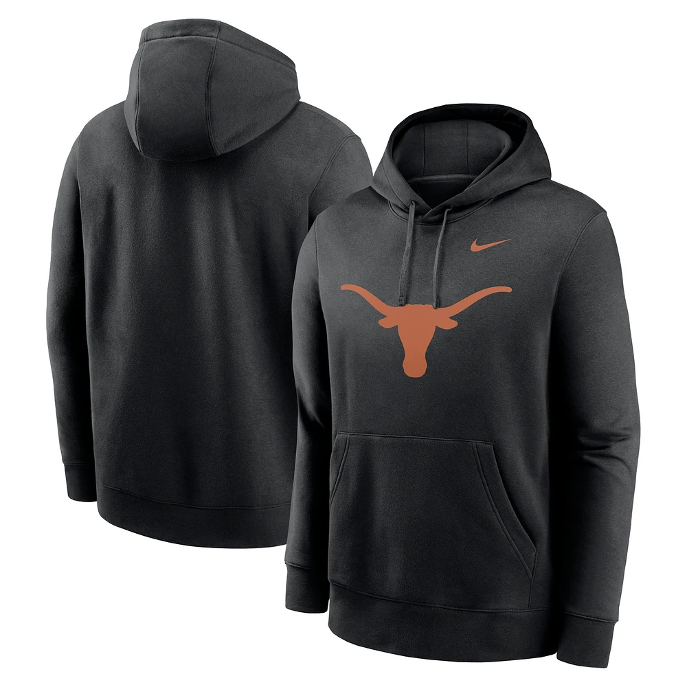 Sweat à capuche en polaire Nike Primetime Club Texas Longhorns noir pour homme