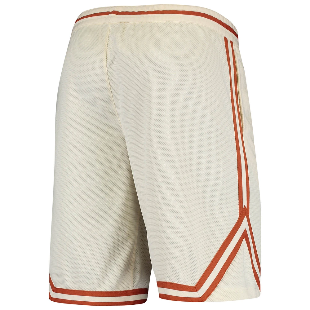 Short de basket-ball Nike Texas Longhorns Retro Replica Performance crème pour homme