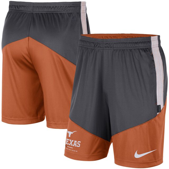 Short en tricot Nike Texas Longhorns Team Performance pour homme, gris/orange