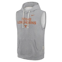 Sweat à capuche sans manches Nike gris chiné Texas Longhorns 2025 Sideline Performance pour homme