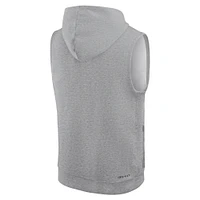 Sweat à capuche sans manches Nike gris chiné Texas Longhorns 2025 Sideline Performance pour homme