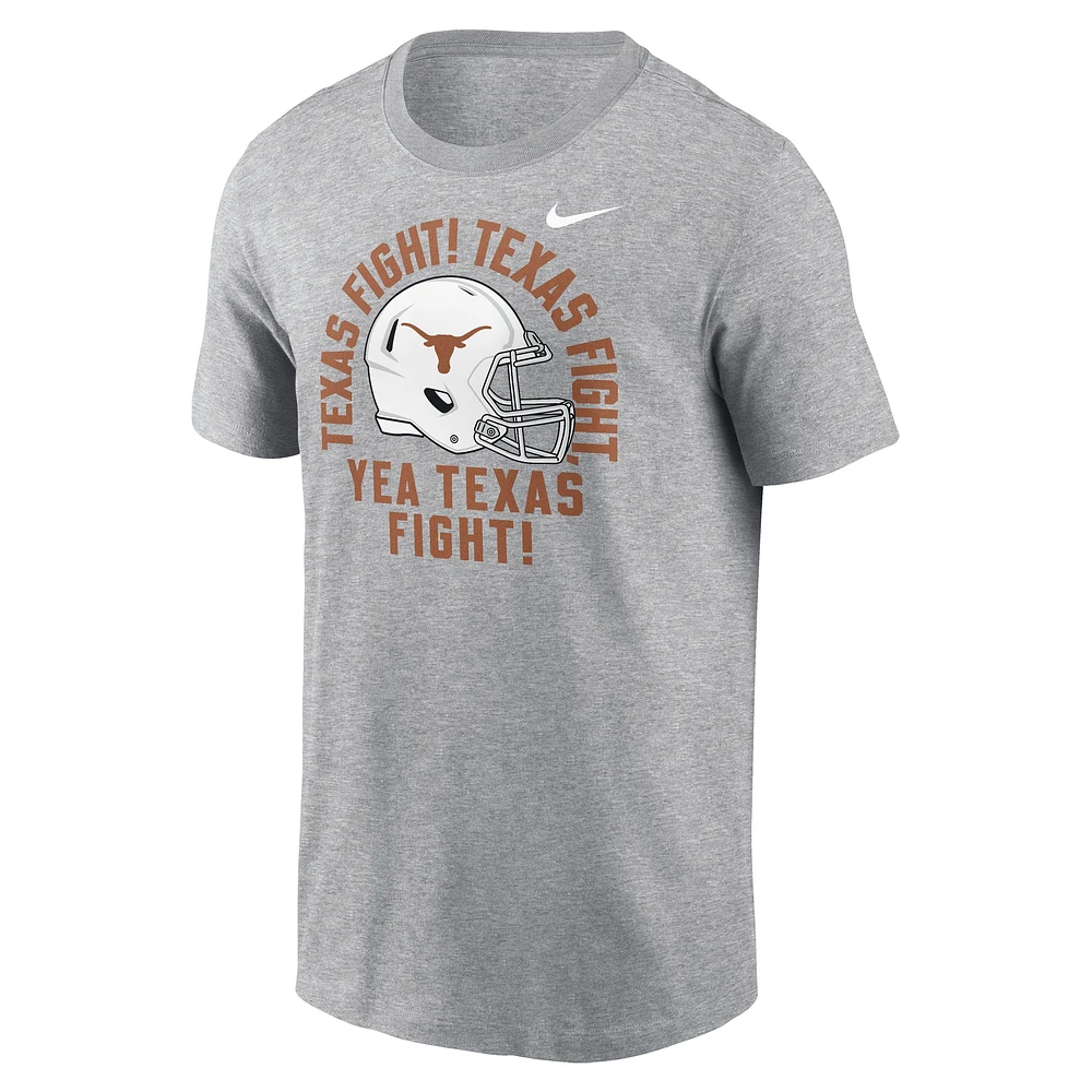 Men's Nike Heather Gray Texas Longhorns Local Song T-Shirt