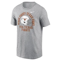 T-shirt Nike gris chiné pour homme avec chanson locale des Texas Longhorns