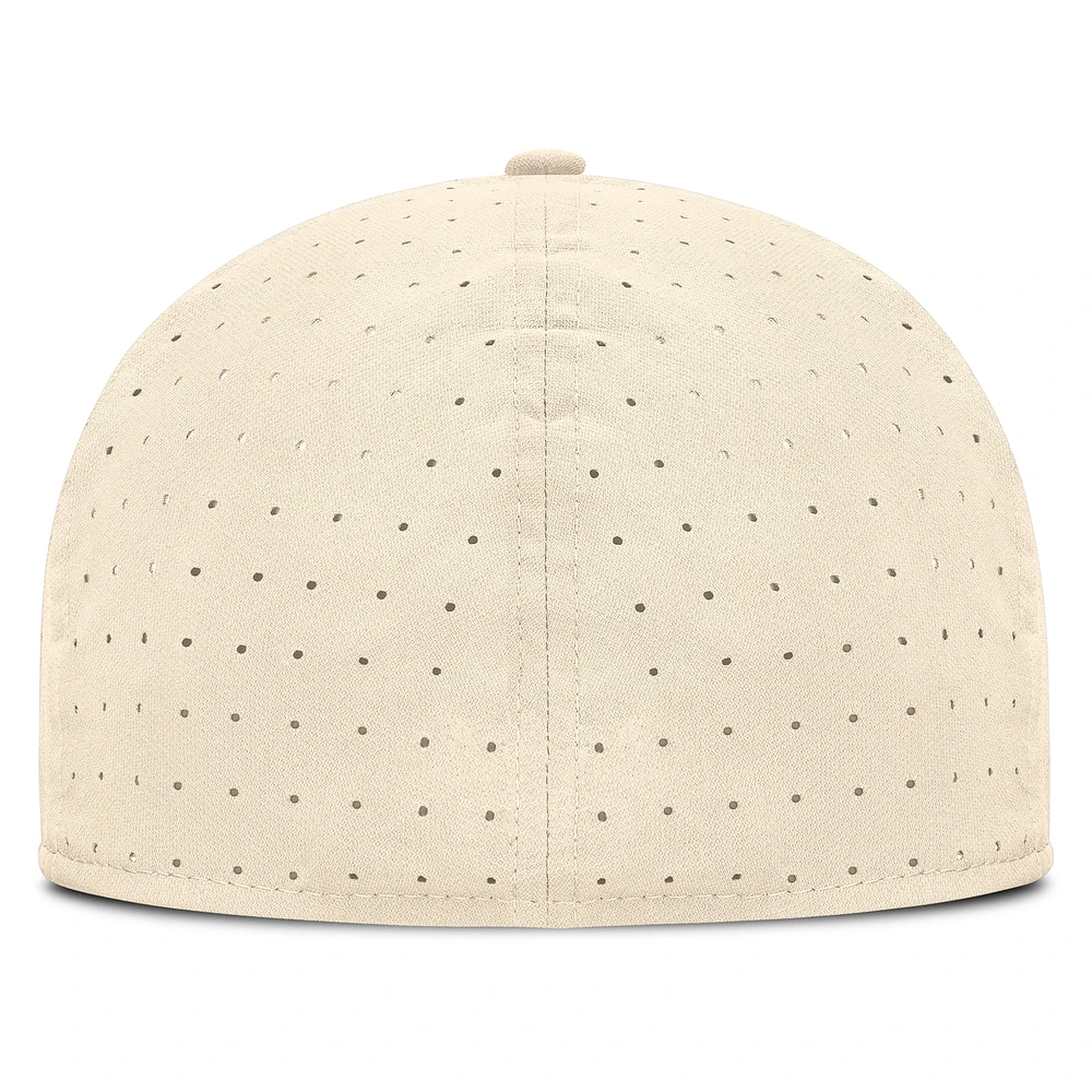 Men's Nike Natural Texas Longhorns On-Field Dugout True Performance Fitted Hat