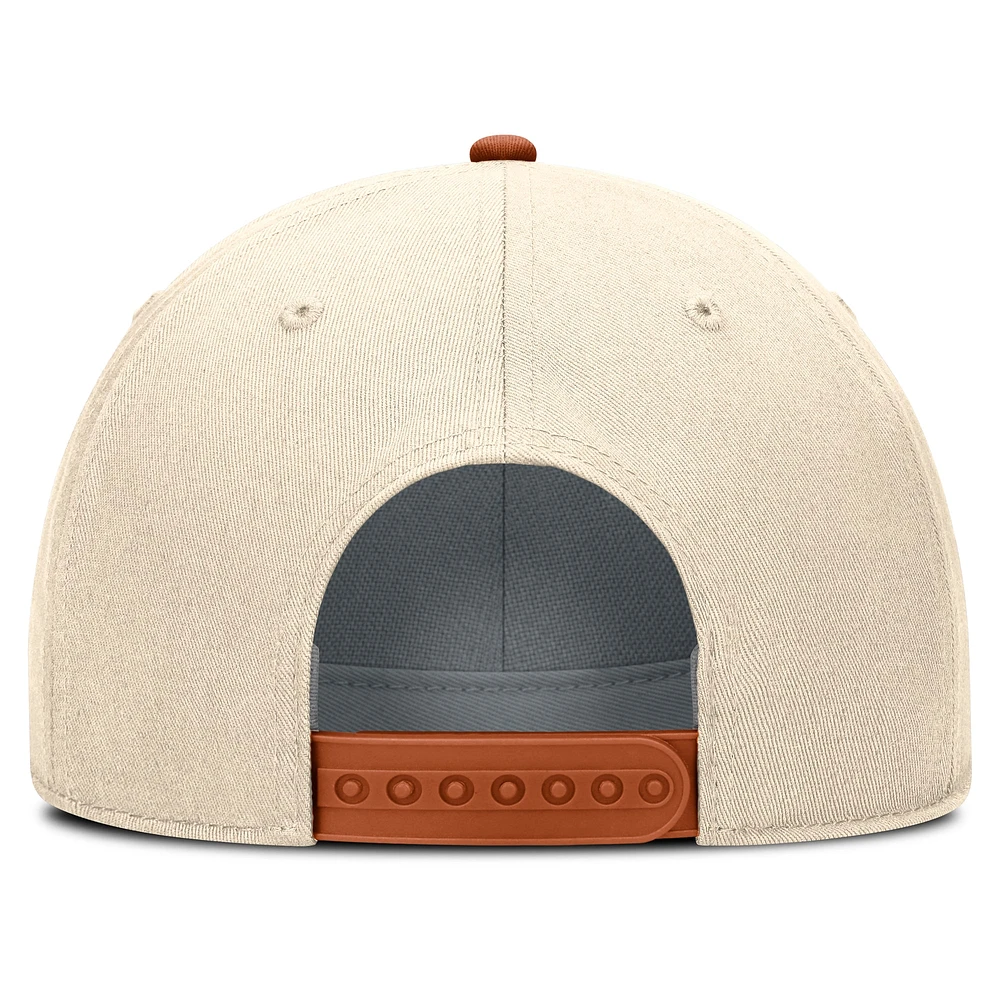Men's Nike Natural Texas Longhorns Primetime Rise Adjustable Hat