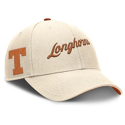 Men's Nike Natural Texas Longhorns Primetime Rise Adjustable Hat