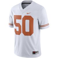 Men's Nike #50 White Texas Longhorns College Alternate Limited Jersey