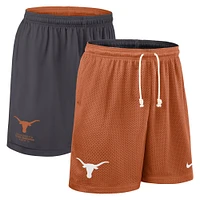 Men's Nike Texas Orange/Charcoal Longhorns 2025 Sideline Reversible Performance Shorts