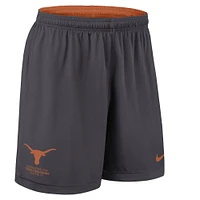 Men's Nike Texas Orange/Charcoal Longhorns 2025 Sideline Reversible Performance Shorts