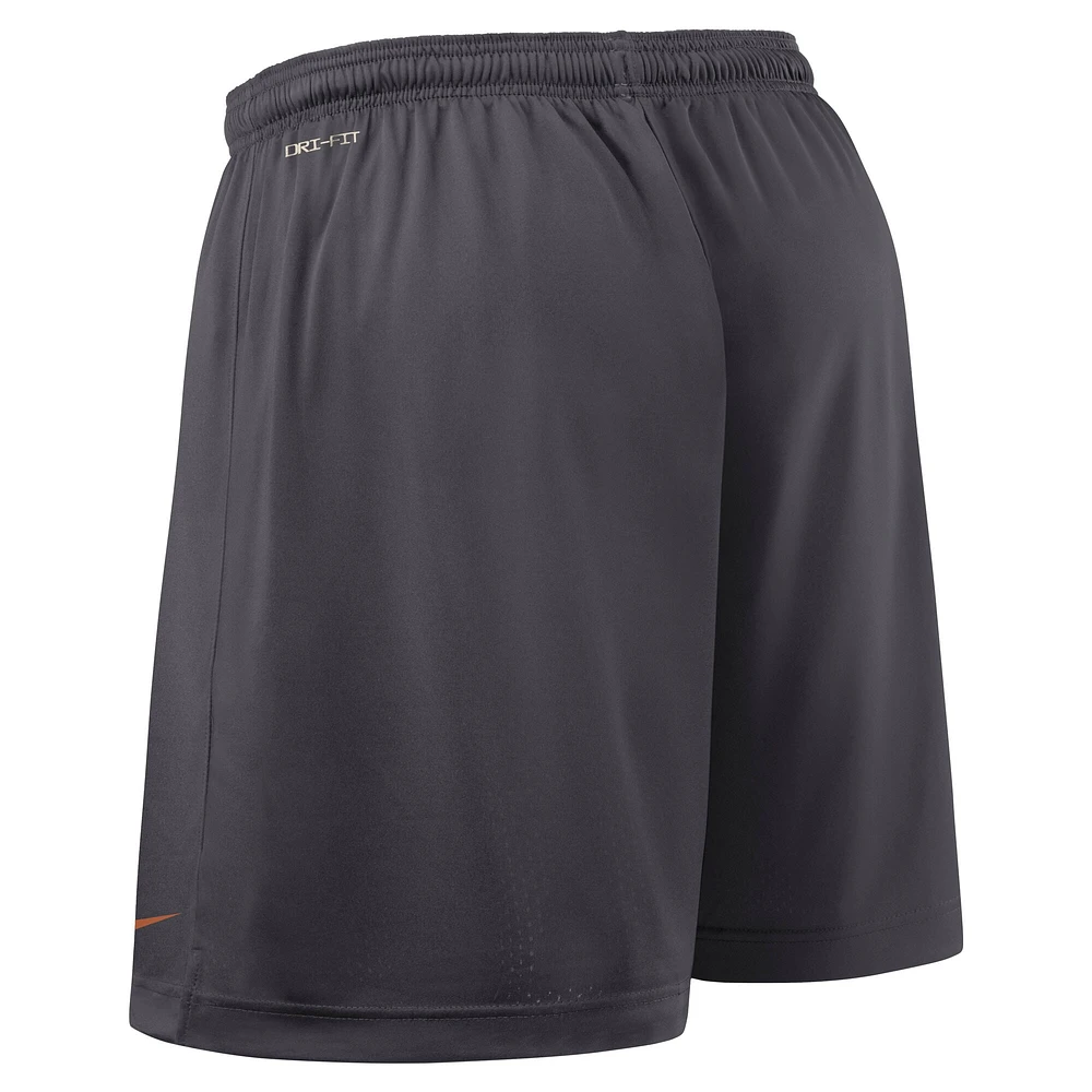 Men's Nike Texas Orange/Charcoal Longhorns 2025 Sideline Reversible Performance Shorts