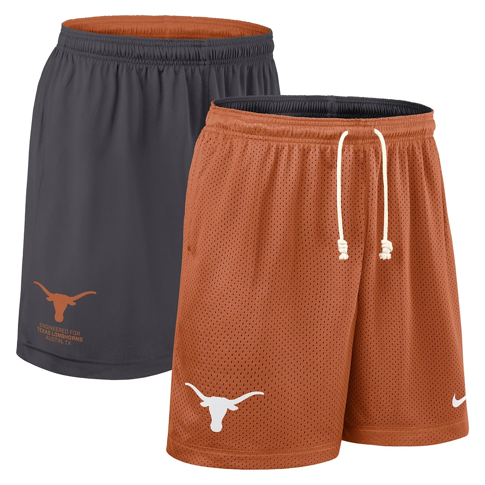 Men's Nike Texas Orange/Charcoal Longhorns 2025 Sideline Reversible Performance Shorts