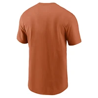 T-shirt Nike Texas Orange Longhorns 2024 College Football Playoff pour homme, conçu l'histoire