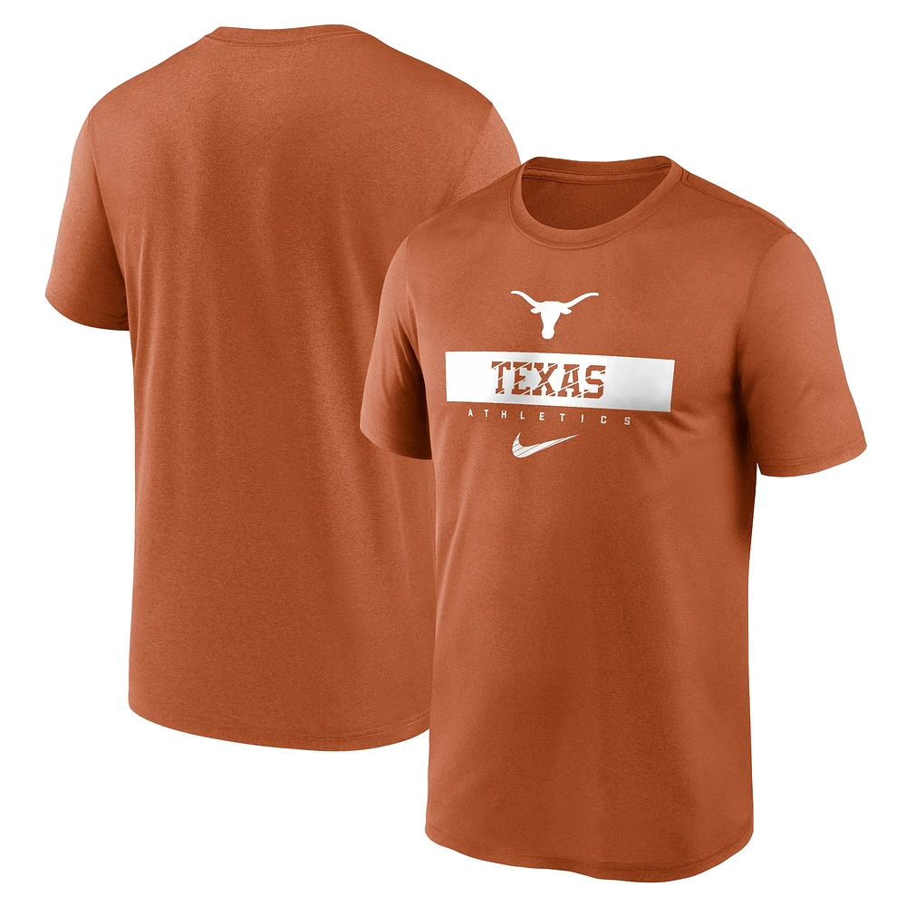 Men's Nike Texas Orange Longhorns 2024 Sideline Legend Performance  T-Shirt