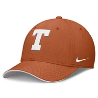 Men's Nike Texas Orange Longhorns 2025 Dugout Coaches Rise Swoosh Performance Flex Hat